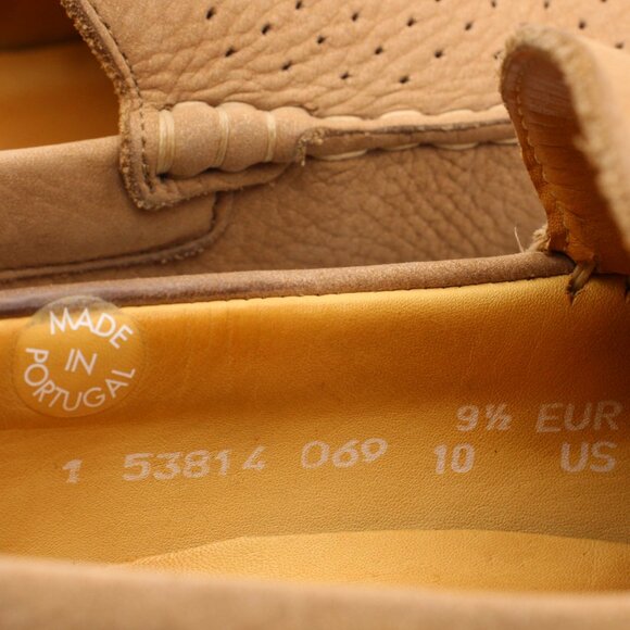 Mephisto Macbeth Men's Size 10 Loafers Beige Nubuck Leather Cool Air Casual - Picture 3 of 10